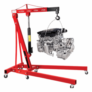 2 ton foldable shop crane - folding engine crane - hydraulic workshop crane
